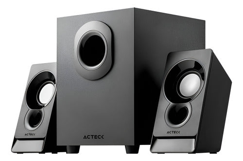 Acteck Bocina Con Subwoofer Elant Act As470 6w Rms 3.5mm Neg