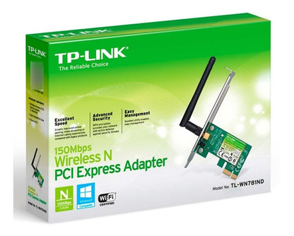 Tp-link Tl-wn781nd Tarjeta Red Pci Express Ieee 802.11b/g/n
