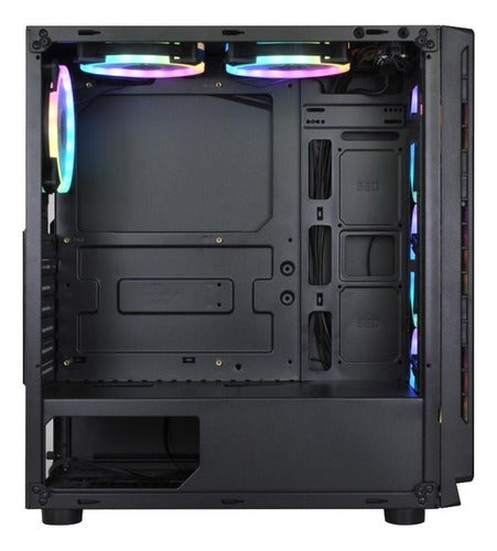 Gabinete Xzeal Xz120 Con Ventana Rgb Tower 3ventiladores Rgb