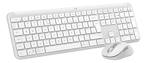Kit Teclado Y Mouse Logitech Signature Slim Combo Mk950 Blan