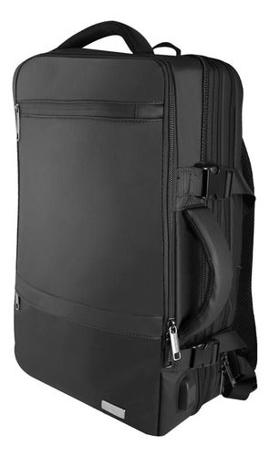 Mochila Expandible 12 Cm De Viaje Travela Pc-084808 15.6-17