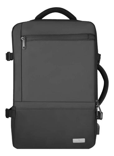 Mochila Expandible 12 Cm De Viaje Travela Pc-084808 15.6-17