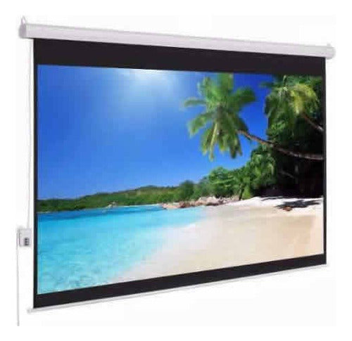 Multimedia Screens Pantalla  Eléctrica Mse-216, 120 , Blanco