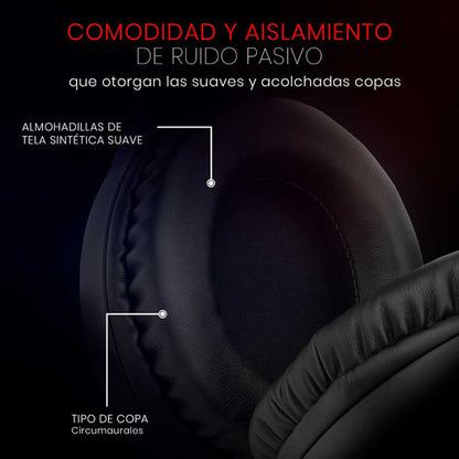 Diadema Redragon Hylas H260 Rgb Microfono Gamer Headset 3.5m