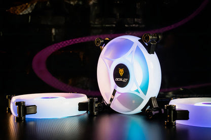 Ocelot Ogf01 - Ventilador 120mm Led Arcoiris Molex 4 Pin