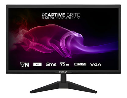 Monitor Acteck Ac-939409 Led 19.5 , Hd, Hdmi, Negro 75 Hz