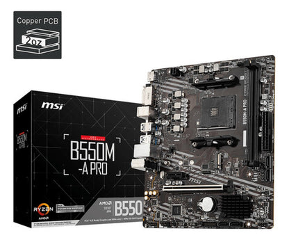 Tarjeta Madre Msi Micro Atx B550m-a Pro, S-am4 Amd 64gb Ddr4