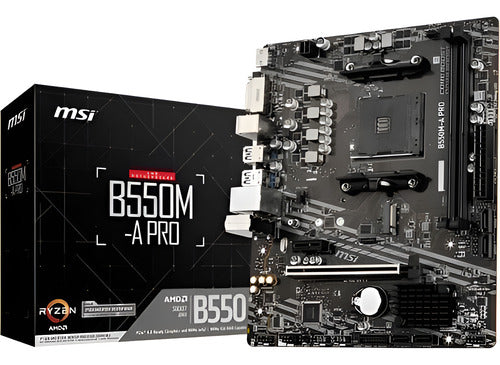 Tarjeta Madre Msi Micro Atx B550m-a Pro, S-am4 Amd 64gb Ddr4