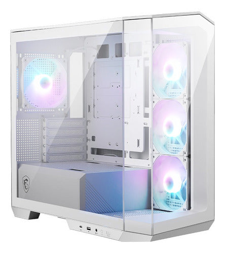 Gabinete Msi Mag Pano M100r Pz Vent Argb Micro-tower Blanco