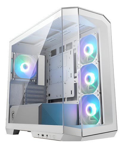 Gabinete Msi Mag Pano M100r Pz Vent Argb Micro-tower Blanco