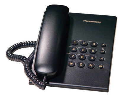 Panasonic Teléfono Unilínea Kx-ts500meb, Alámbrico, Negro