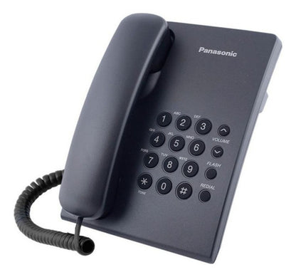 Panasonic Teléfono Unilínea Kx-ts500meb, Alámbrico, Negro