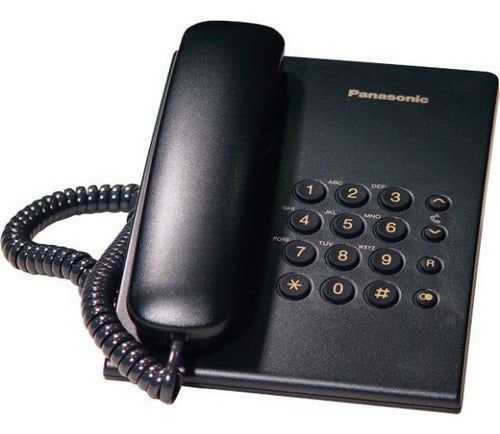 Panasonic Teléfono Unilínea Kx-ts500meb, Alámbrico, Negro