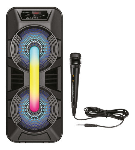 Necnon Bafle Nb-08x Bluetooth Alámbrico 7400w Pmpo Usb Negro