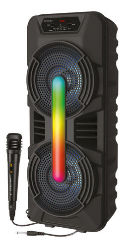 Necnon Bafle Nb-08x Bluetooth Alámbrico 7400w Pmpo Usb Negro