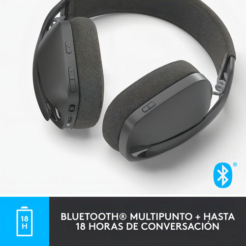 Logitech Audífonos Con Micrófono Zone Bluetooth Negro