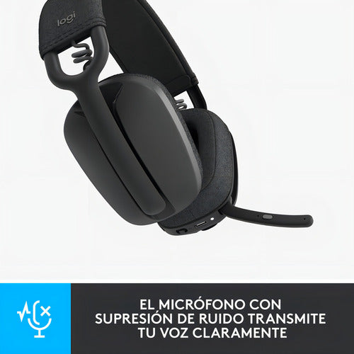 Logitech Audífonos Con Micrófono Zone Bluetooth Negro