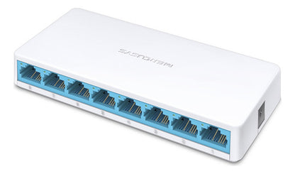 Switch Mercusys Fast Ethernet Ms108, 8 Puertos 1.6 Gbit/s