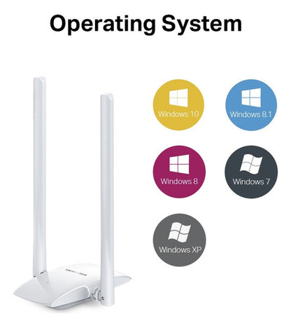 Mercusys Adaptador De Red Usb Mw300uh Wlan 300mbit 2 Antenas