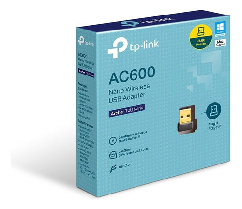 Tp-link Adaptador De Red Usb Archer T2u Nano Wlan 633 Mbit/s
