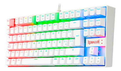 Teclado Mecánico Kumara Rainbow White K552-kr - Red Switch