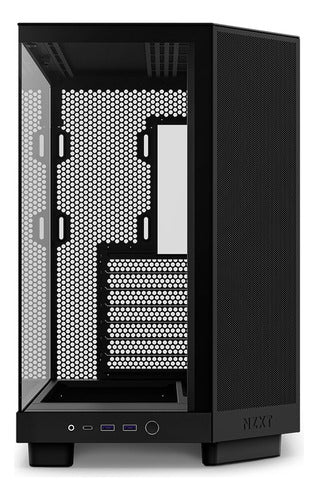 Gabinete Nzxt H6 Flow Negro Cc-h61fb-01 Atx/matx/m-itx 3 Fan
