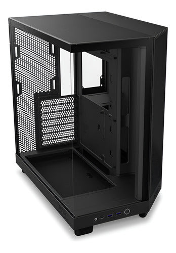 Gabinete Nzxt H6 Flow Negro Cc-h61fb-01 Atx/matx/m-itx 3 Fan