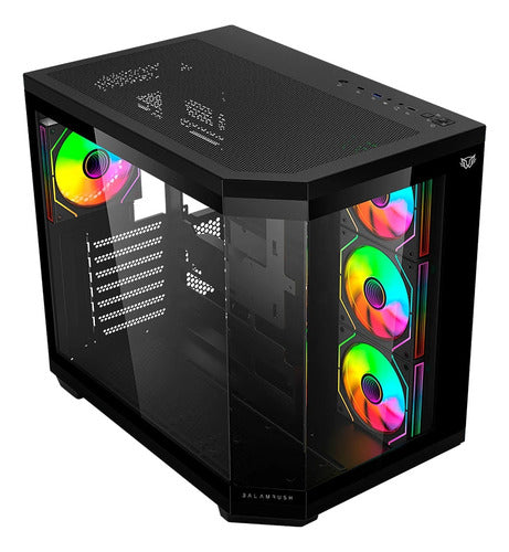 Gabinete Balam Rush Tank Super 9600 Tb Rgb Midi-tower Negro