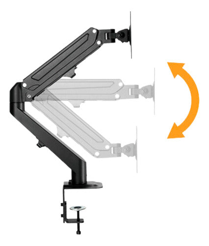 Ovaltech Soporte De Escritorio Para 2 Monitores 17-27  6.5kg