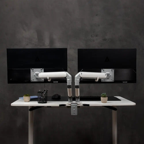 Acteck Brazo Articulado Escritorio 2 Monitores 17-32  Blanco