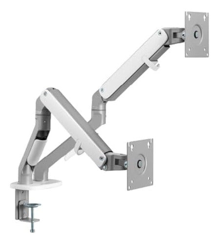 Acteck Brazo Articulado Escritorio 2 Monitores 17-32  Blanco