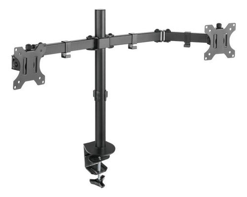 Ovaltech Soporte De Escritorio Para 2 Monitores 13 -32  8kg