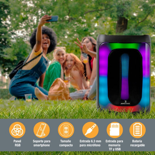 Perfect Choice Bocina Portátil Festa Mini, Bluetooth 10w Rms