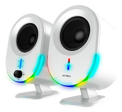 Acteck Bocinas Dynamic Exact Bs630 Bluetooth 2.0 20w Blanco