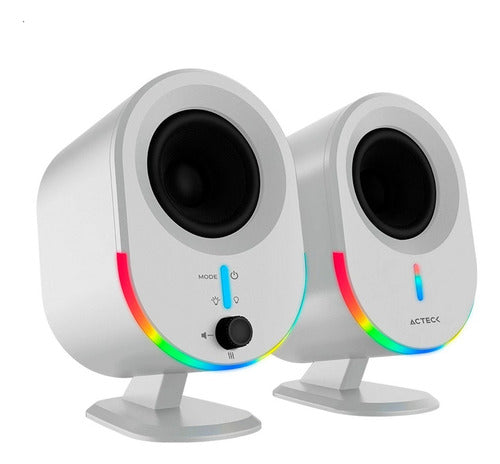 Acteck Bocinas Dynamic Exact Bs630 Bluetooth 2.0 20w Blanco