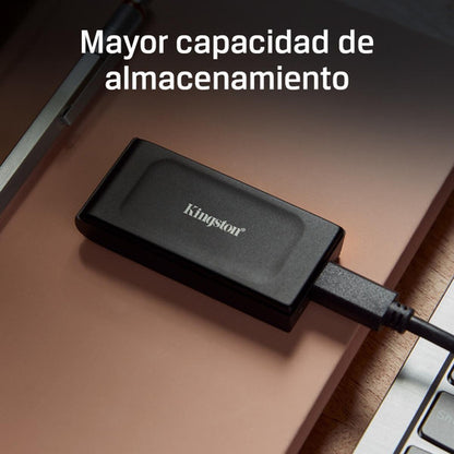 Ssd Externo Kingston Xs1000, 1tb, Usb C, Negro Sxs1000/1000g