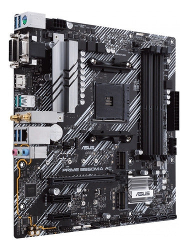 Tarjeta Madre Asus Micro Atx Prime B550m-a Ac Am4 Hdmi 128gb