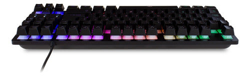 Teclado Gamer Vorago Start The Game Rgb Alámbric Neg Español