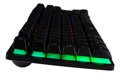 Teclado Gamer Vorago Start The Game Rgb Alámbric Neg Español