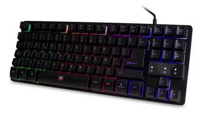 Teclado Gamer Vorago Start The Game Rgb Alámbric Neg Español