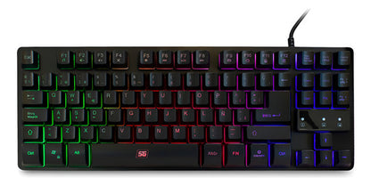 Teclado Gamer Vorago Start The Game Rgb Alámbric Neg Español