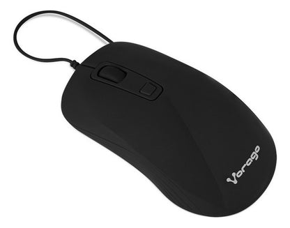Vorago Mo-102 Mouse Alambrico Optico Negro Ergonomico Usb 1000 / 1600 Dpi