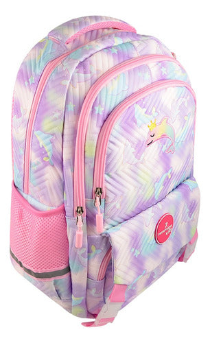 Mochila Escolar De Delfines Para Niñas Astro Perfect Choice