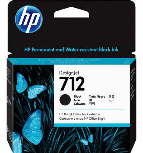 Cartucho Hp 712 Negro 80ml 3ed71a T210, T230, T250 T630 T650