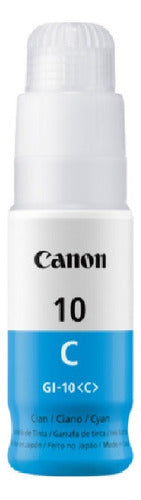 Tanque De Tinta Canon Gi-10 Cian, 70ml G5010/g6010/g7010