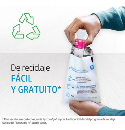 Tanque De Tinta Hp Gt52 Magenta, 70ml Original  M0h55al