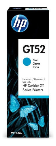 Tanque De Tinta Hp Gt52 Cian, 70ml Original M0h54al