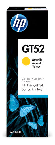 Tanque De Tinta Hp Gt52 Amarillo, 70ml Original  M0h56al