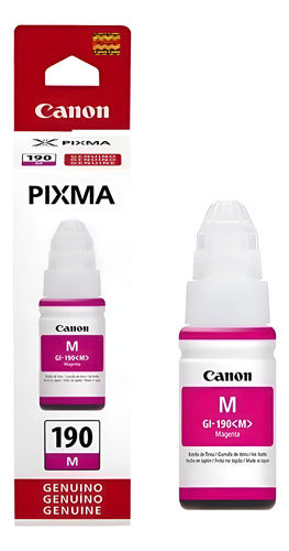 Tanque De Tinta Canon Gi-190 Magenta 70ml 0669c001 Original