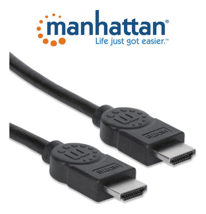 Manhattan Cable Hdmi Canal Ethernet, Hdmi Macho 4k, 30hz 15m